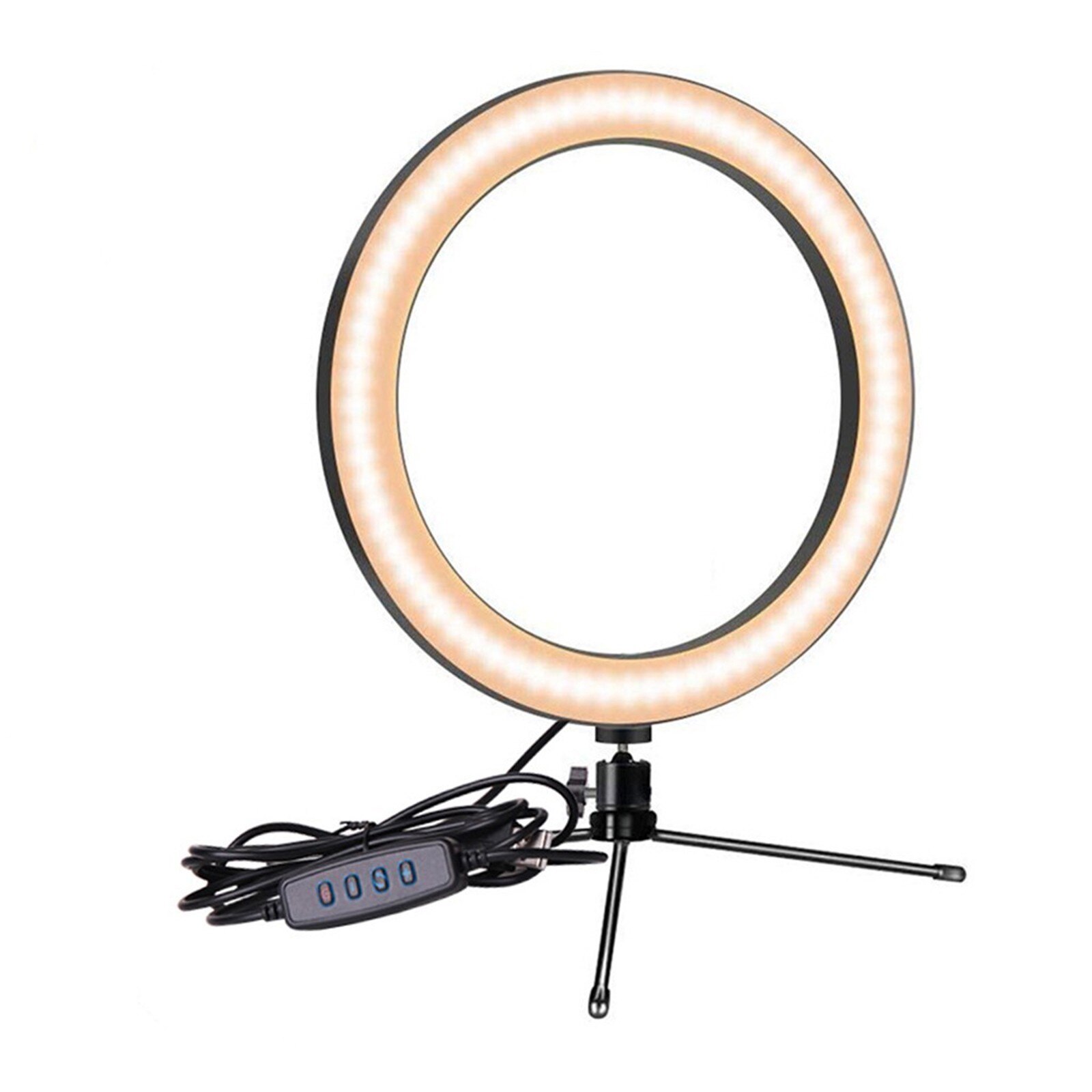 10” Dimmable LED Studio Camera Ring Light Photo Phone Video Light Annular Lamp: Default Title