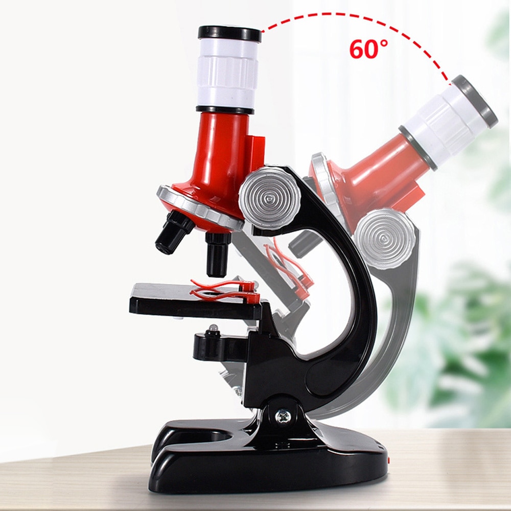 Student Microscoop Kinderen 1200X Verlichte Zoom Monoculaire Biologische Microscoop Beginner Kids Educatief Speelgoed Microscoop