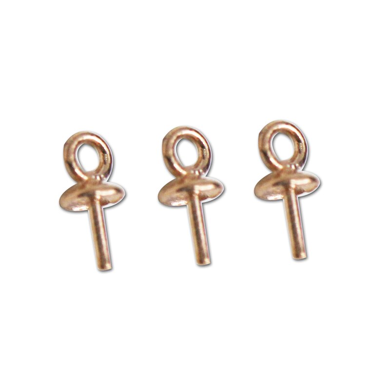 Beadsnice 925 Stering Silver Bail Connectors pendant bail connector pendant beads cap 10pcs per lot