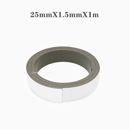 Sterke Flexibele Magneet Strip Zelfklevende Magneetband Rubber Magneet Tape Lengte 39.37Inch: WHITE
