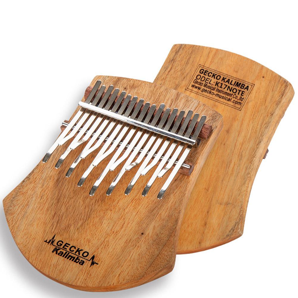 GECKO 17 Key Kalimba Thumb Piano Finger Percussion Music Camphor Wood Musical Instrument Mbira Likembe Sanza