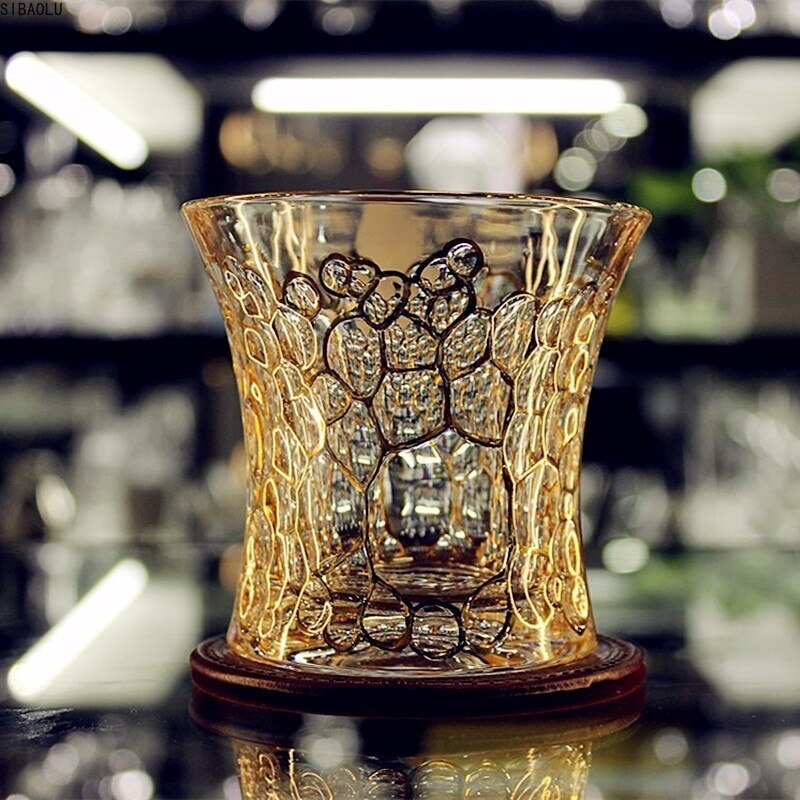 Tjekkisk boutique spor guld whisky glas krystal vin kop cann drikkeglas vaso gafas verre tjekkiske chivas vasos de cristal