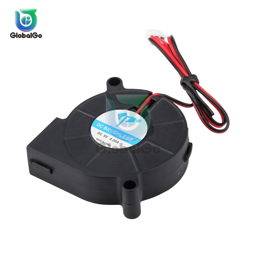 Ventilateur Turbo de refroidissement sans balais 5V/12V/24V, pièces d'imprimante 3D, 2 broches pour extrudeuse, ventilateur de Turbine de refroidissement cc, 5015