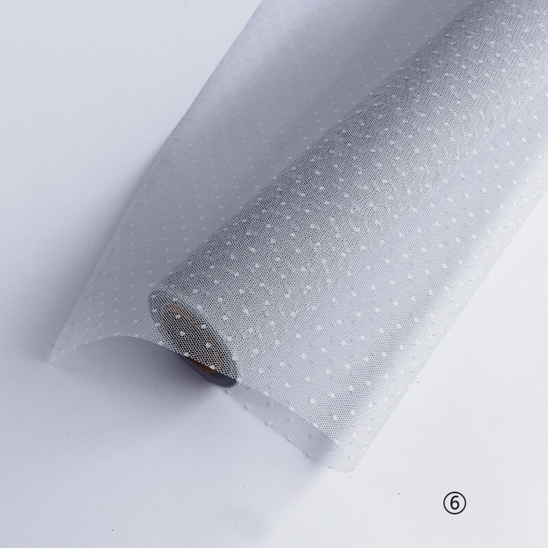 Koreansk diy blomst indpakning mesh emballage materiale buket blomsterhandler leverer kraftpapir bryllupsdekoration 50cm*5 yard: 6