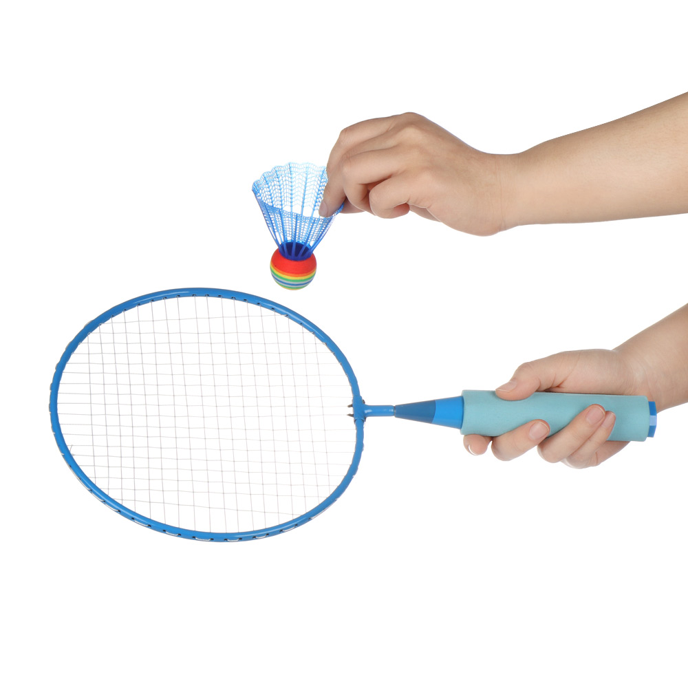 1 sæt holdbar letvægts børnebadmintonketsjer ketsjer sportsfjerbold børnelegetøj udendørs spil underholdning tilbehør