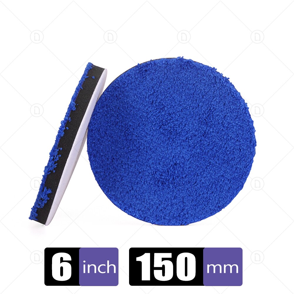 3/4/5/6/7 Zoll Entfernen Wachs Puffer Pads Mikrofaser Polieren Pad Austauschbare Polieren Pads Für DA/RO Polierer Auto Waschen Sauber: Schwamm / Orange