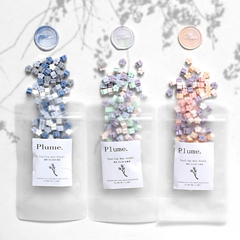Ins sakura cherry blossom voks segl til forsegling af perler til konvolut bryllup krukke emballage journal postkort frimærke 120 stk.