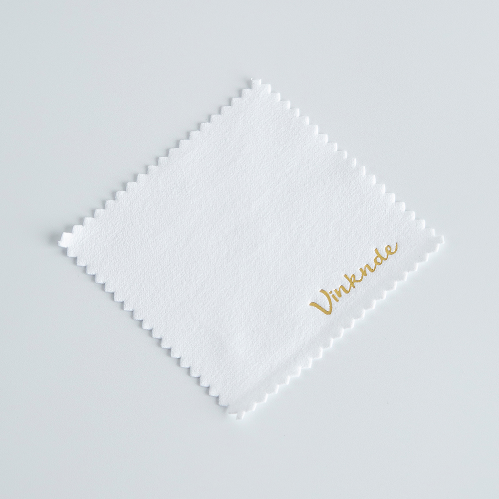 100 st. polerdukar, anpassad logotyp, silverrengöringsduk, mjuk, rengörande trasa, avtorkningsduk, silver, guld, smyckesverktyg: 45cm / Blå förzinkad