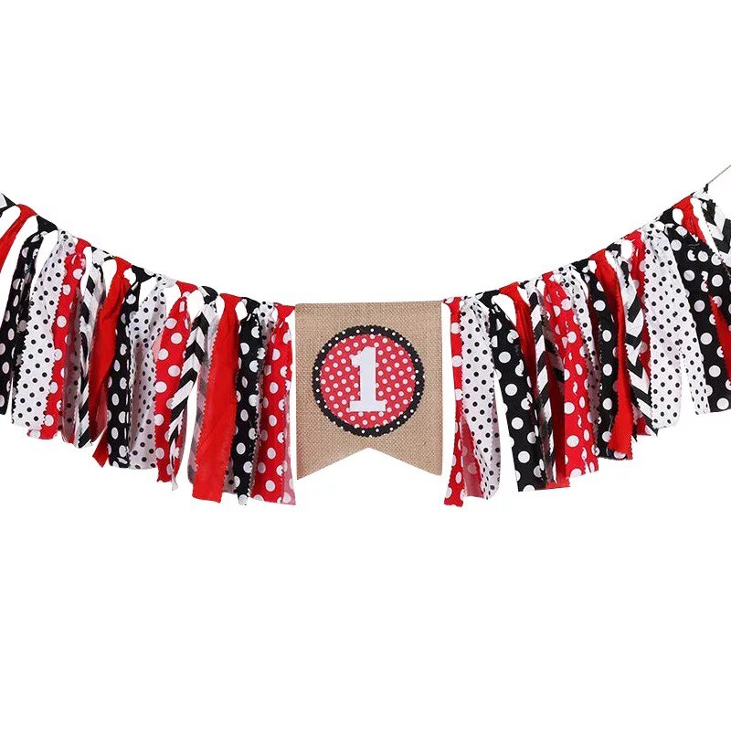 Første bursdag gutt fest kake topper første gutt krans baby jente ett års bursdag jente del banner gratulerer med dagen fest dekor: Brun