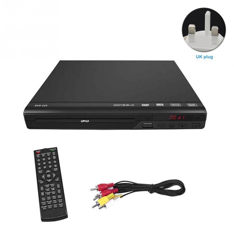 HD 1080P CD Discs DVD Player Compatible Entertainment Music Video Movie Audio TV Media AV USB Remote Control EU US UK Plug: UK Plug