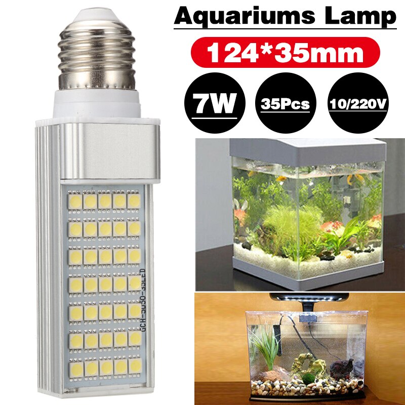 7W E27 LED Grow Lamp 110/220V Gloeilampen Aquarium Coral Plant Groeien Fishpod Fish Tank Lamp