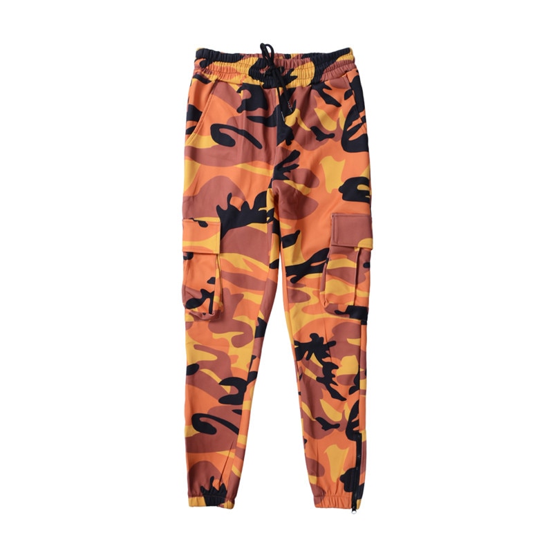 Herr dagliga casual kamouflage byxor herr elastiska bekväma byxor herr camo harem byxor sport joggare byxa hane