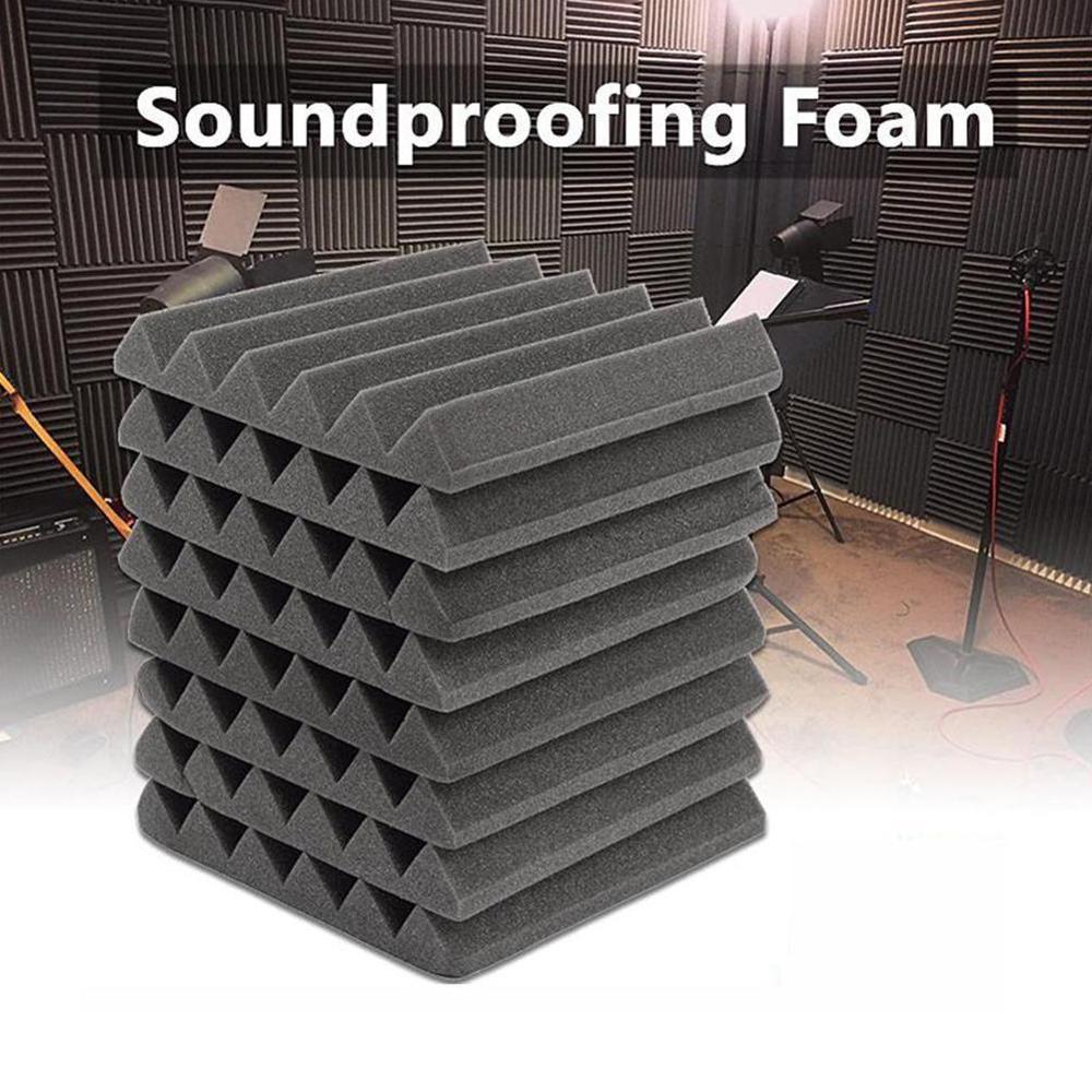 Lydisolering akustisk studie absorberende kileskum til lyd 1 "passende  x 12 " 12 "studiopaneler x vægfliser  p9 l 2