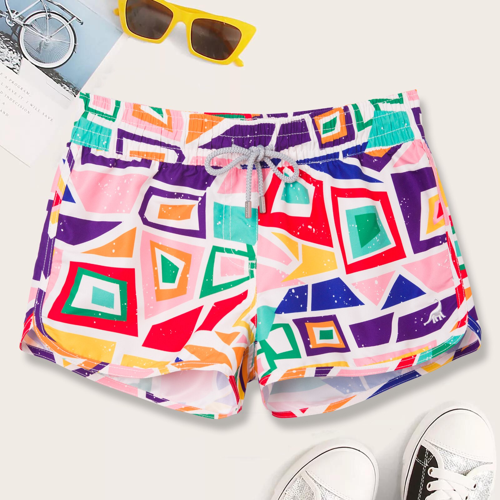 Surfcuz Vrouwen Strand Shorts Met Zakken Zomer Lady Badmode Surfen Atletische Casual Korte Sneldrogend Zwembroek Voor Vrouwen