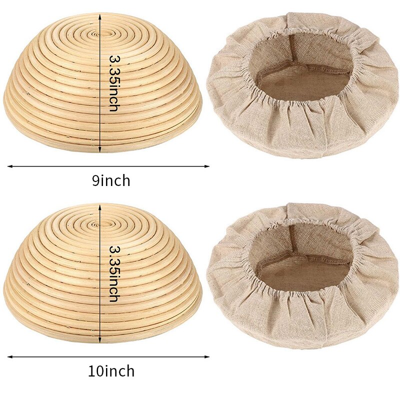 6pcs Smooth Accessories Banneton Round Bread Basket Cloth Liner Baking Kitchen Sourdough Soft Brotform Proofing Cover Dough