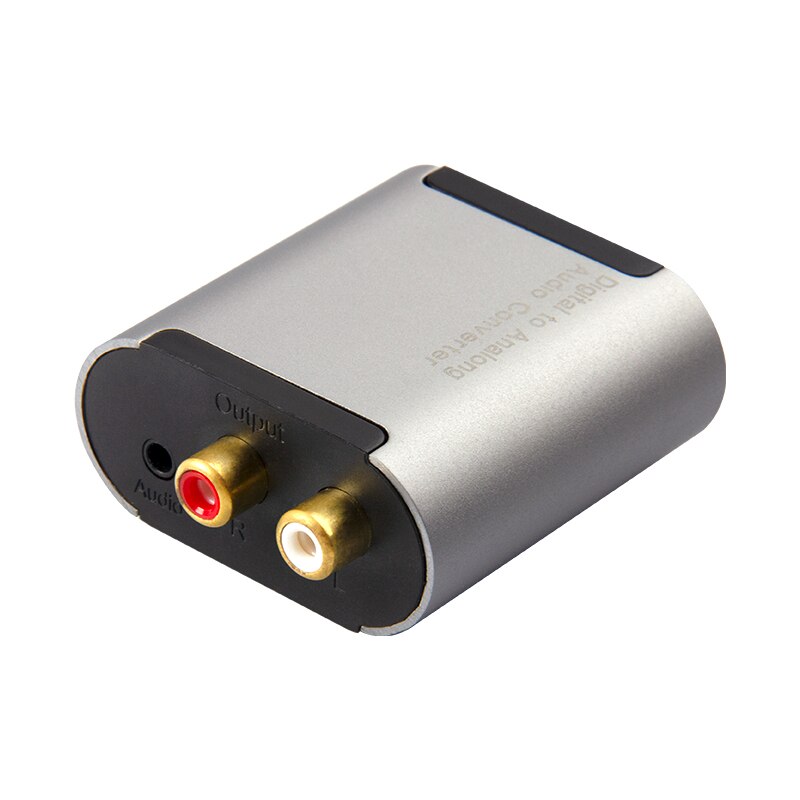 TODN konwerter Audio cyfrowy analogowy, wzmacniacz óptico RCA koncentryczny a L/R, adaptador