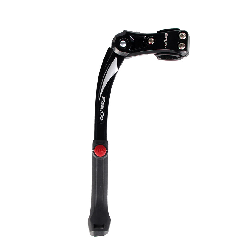 Adjustable Bicycle Kickstand Mountain Bike MTB Aluminum Side Rear Kick Stand Fit for 24 "-29" Mountain Bike Cycling Parts: White