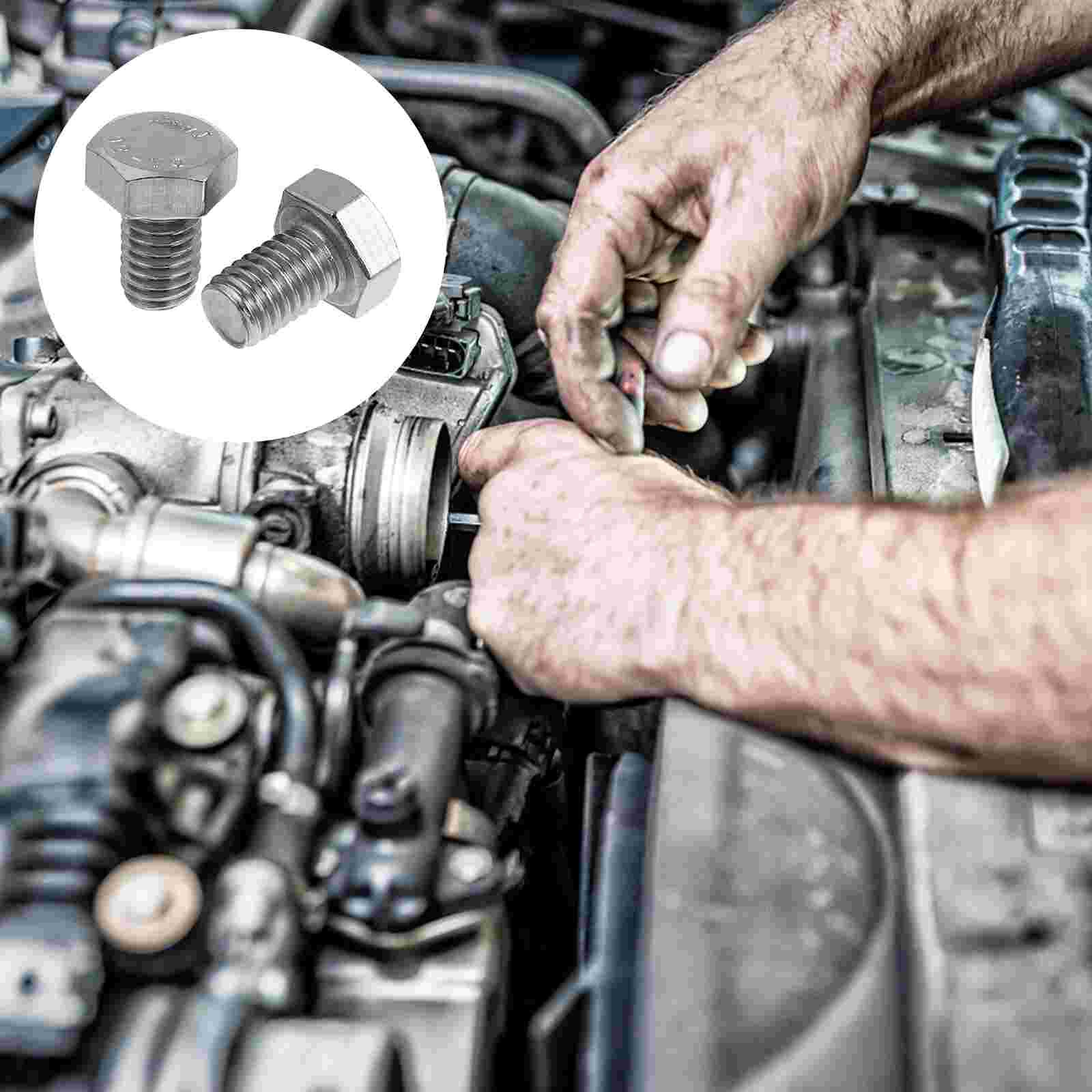 30Pcs Useful Practical Machine Screws Industrial Fasteners Stainless Steel Screws