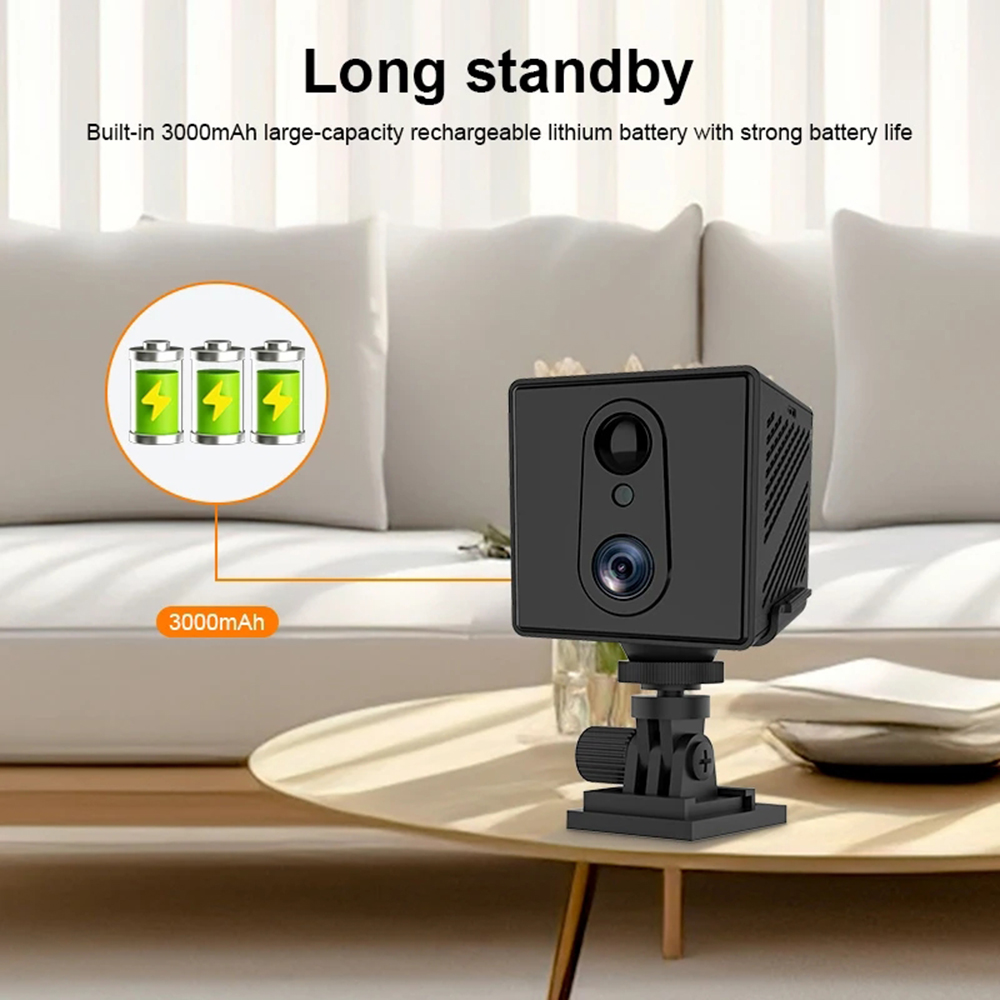 64GB 4G Sim-kaart Mini Camera 5MP 3000mAh Batterij Draadloze Wifi Nachtzicht Bewegingsdetectie CCTV twee-weg voice IP Camera