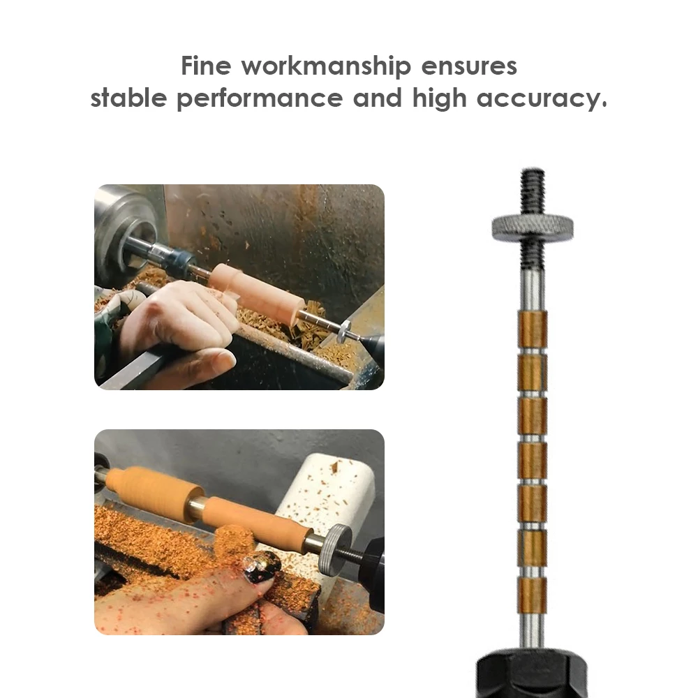 Turning Lathe Pen Mandrel Collet Mandrel Set Woodworking Tools DIY Pen Woodworking Lathe Machinery Parts Tools Machinery Tool