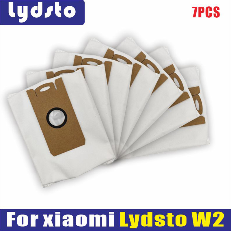For xiaomi Lydsto W2 Dust Bag Accessories Spare Part Mop cloth Robot Vacuums Hepa filter Side Brush Replacement Parts: Dark Grey