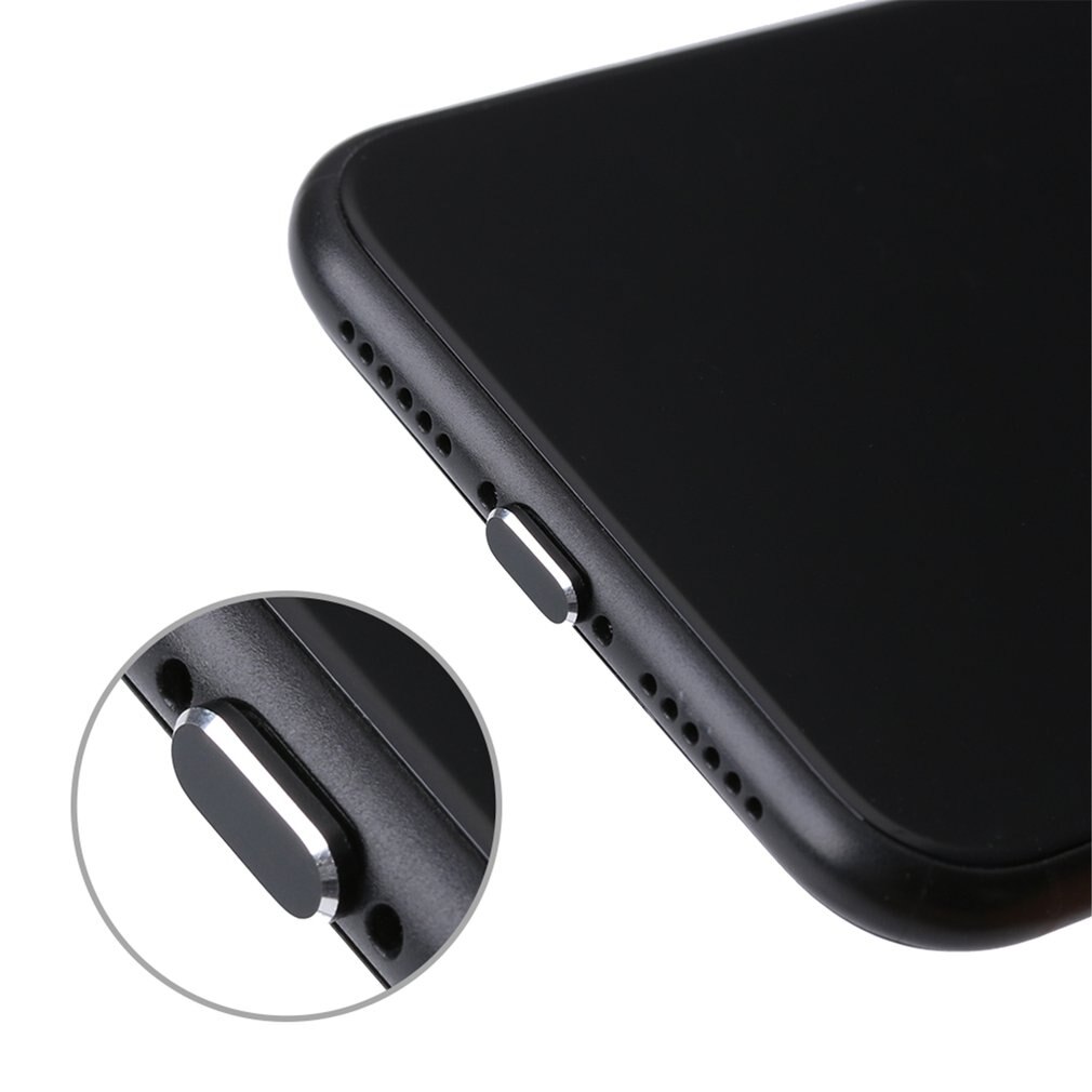 Cubierta de Metal Anti-polvo para iPhone X XR Max 8 7 6S Plus, accesorios para teléfono móvil