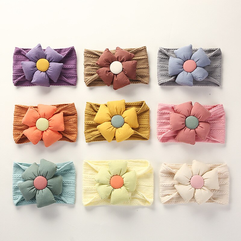Floral Baby Girl Headbands Baby Hair Accessories Toddler Girls Bows Baby Girl Items: Random