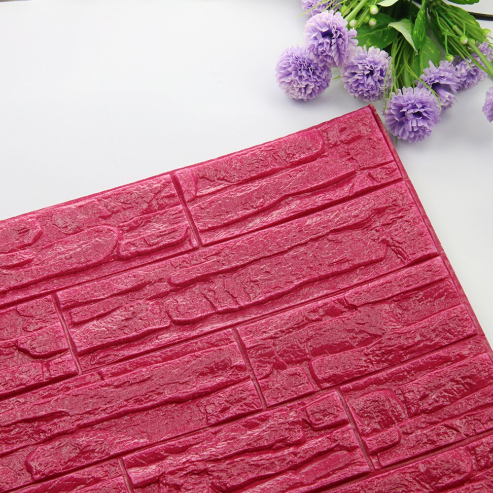 3D 60x60cm Brick Wall Stickers Living Room DIY PE Foam Wallpaper Panels Room Decal Stone Decoration Embossed Wallpapers Poster