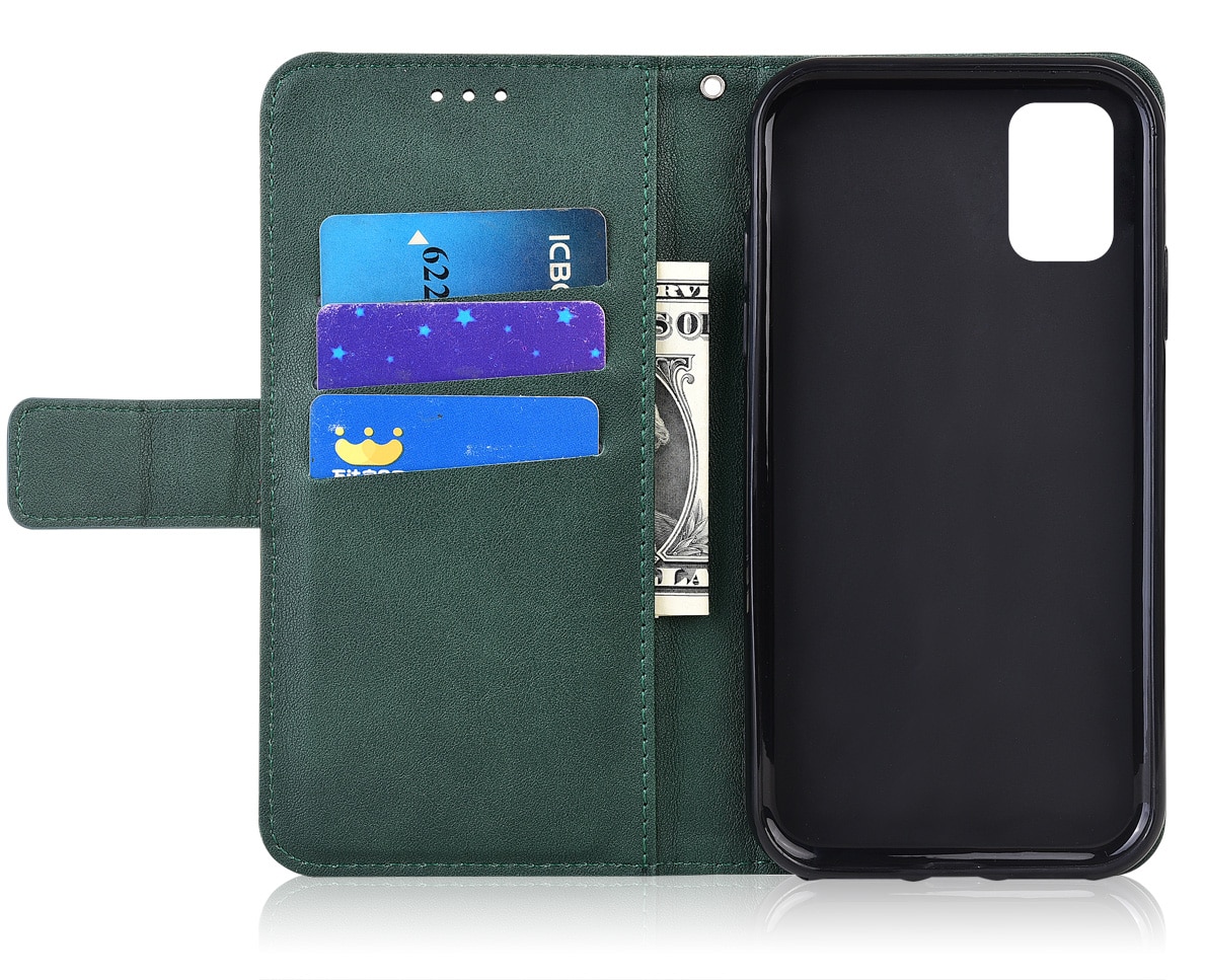 Coque arrière en cuir gaufré 3d, étui portefeuille de 6.5 pouces pour Samsung Galaxy M31s M 31s