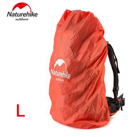 Naturehike väskskydd 20 ~ 30l vattentätt regnskydd för ryggsäck camping vandring cykling skolryggsäck bagageväskor dammskydd: Orange  l 50-75l