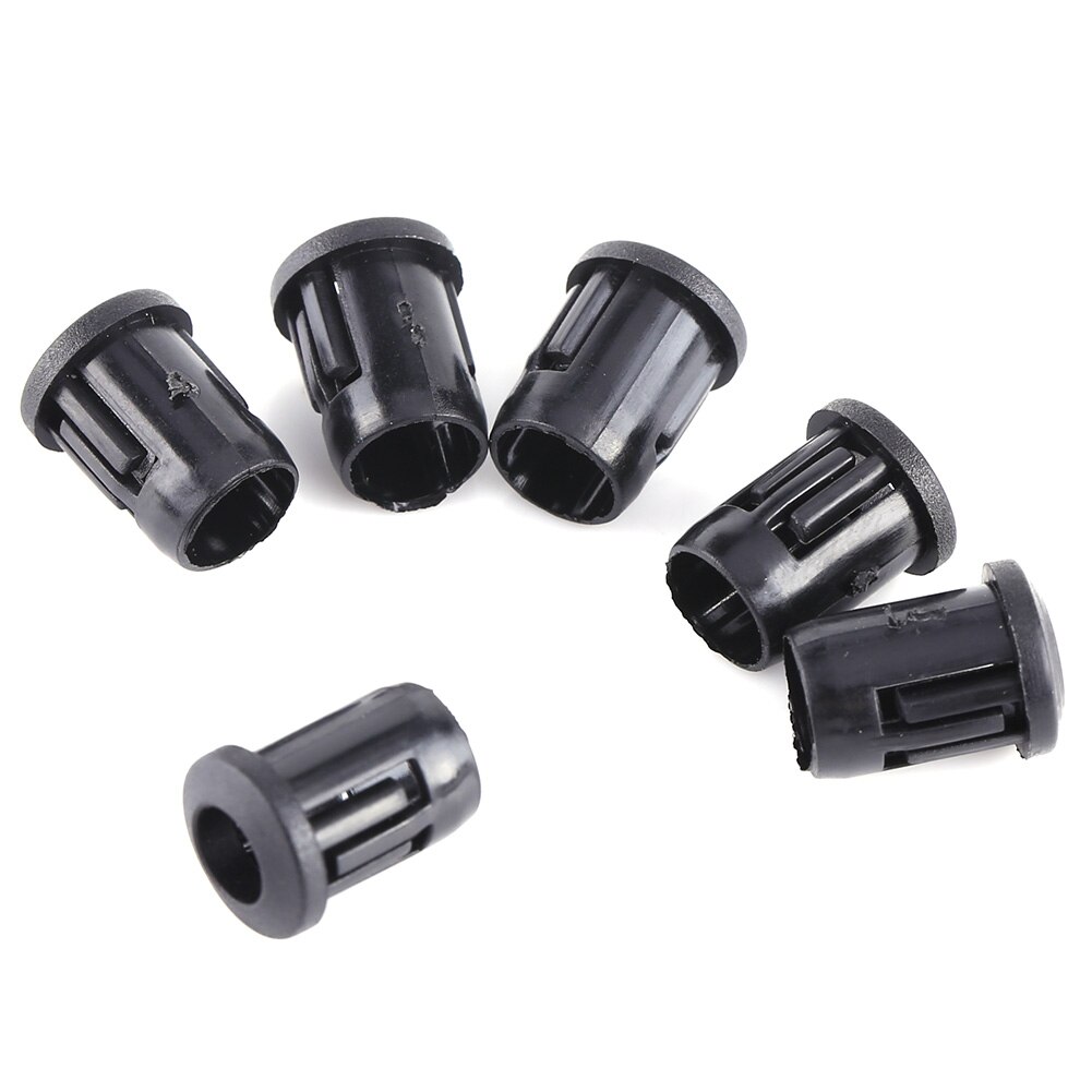 3mm 5mm 8mm 10mm led lampe sokkel 50 stk lampe lys socket diode holder plast svart klips rammefeste nyttig lys diode holder