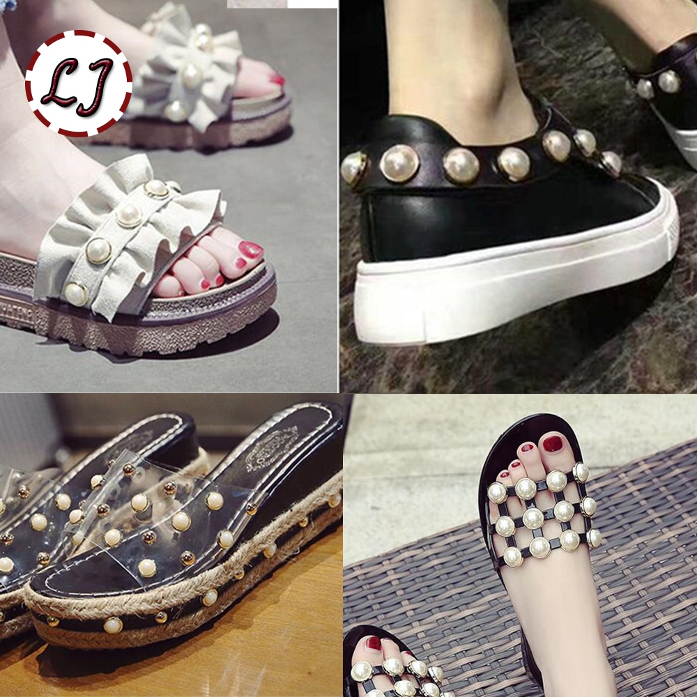 50 set/lote tachuelas con forma de perlas botón tela pantalones sombrero zapatos bolso adornos para manualidades DIY accesorios de prendas de vestir de scrapbooking