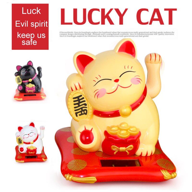 1 buc/pachet decor pentru contor de casă pentru ziua de naștere, stil japonez/chinez, strângerea mâinii bogăție pisică norocoasă fluturând pisică oranment