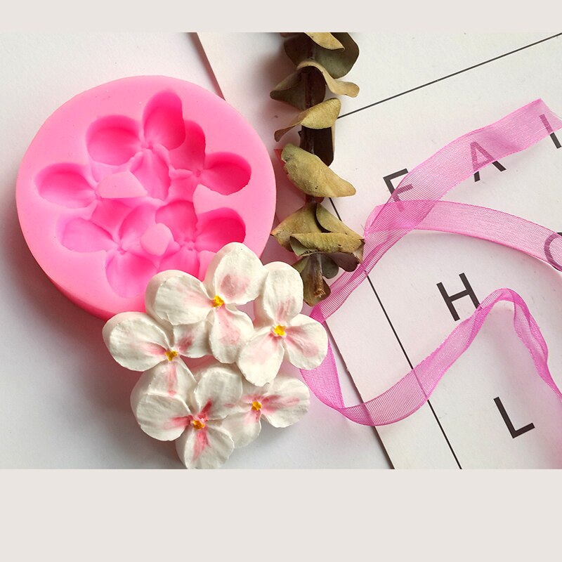 3D Four Leaf Clover Soap Silicone Molds Fondant Silicone Cake Sugarcraft Decorating Tools Resin Clay Chocolate Baking Mold