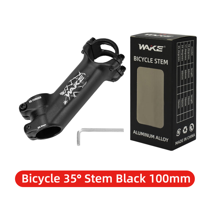 WAKE-vástago ultraligero para bicicleta de montaña y carretera, potencia de 25, 35 grados, 31,8mm, 60/70/80/90/100/110mm: Verde claro