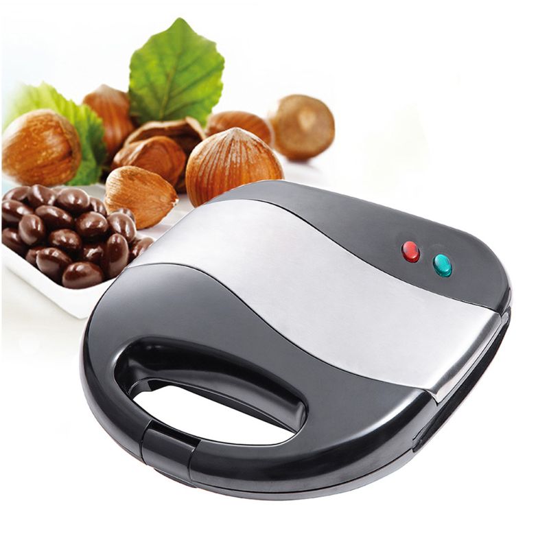 Small Electric Sandwich Toaster EU Plug Press with Portion Non-stick Coating Sandwich Maker Easy Clean Household Cooking