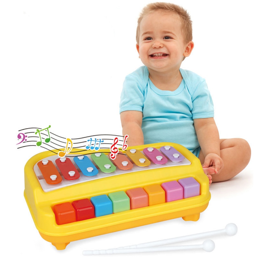 Baby Piano Toy Music Instruments For Kids Multifunctional Toddler Musical Toys For Children Xylophone Music Educational Learning