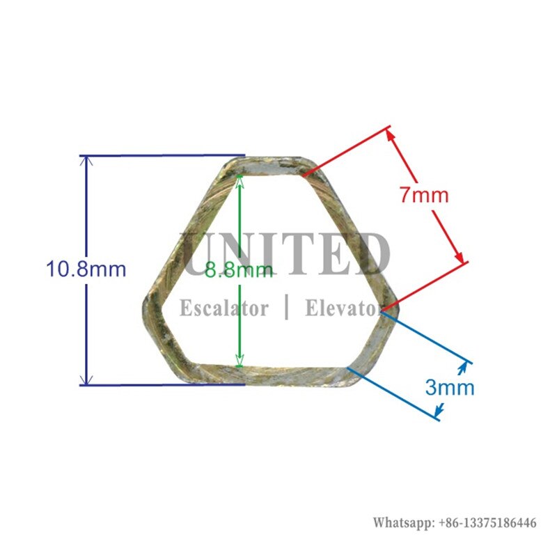 10 pcs Elevator Triangle Key L200mm