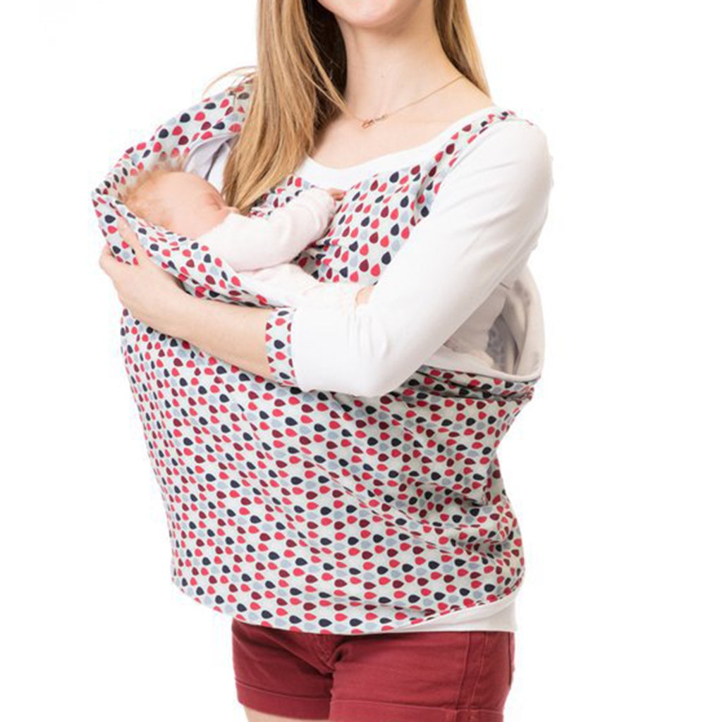 Women Maternity Sweatshirt Seven Sleeve Print Patchwork Breastfeeding Nursing Jumper Collar Pregnant women's sweater