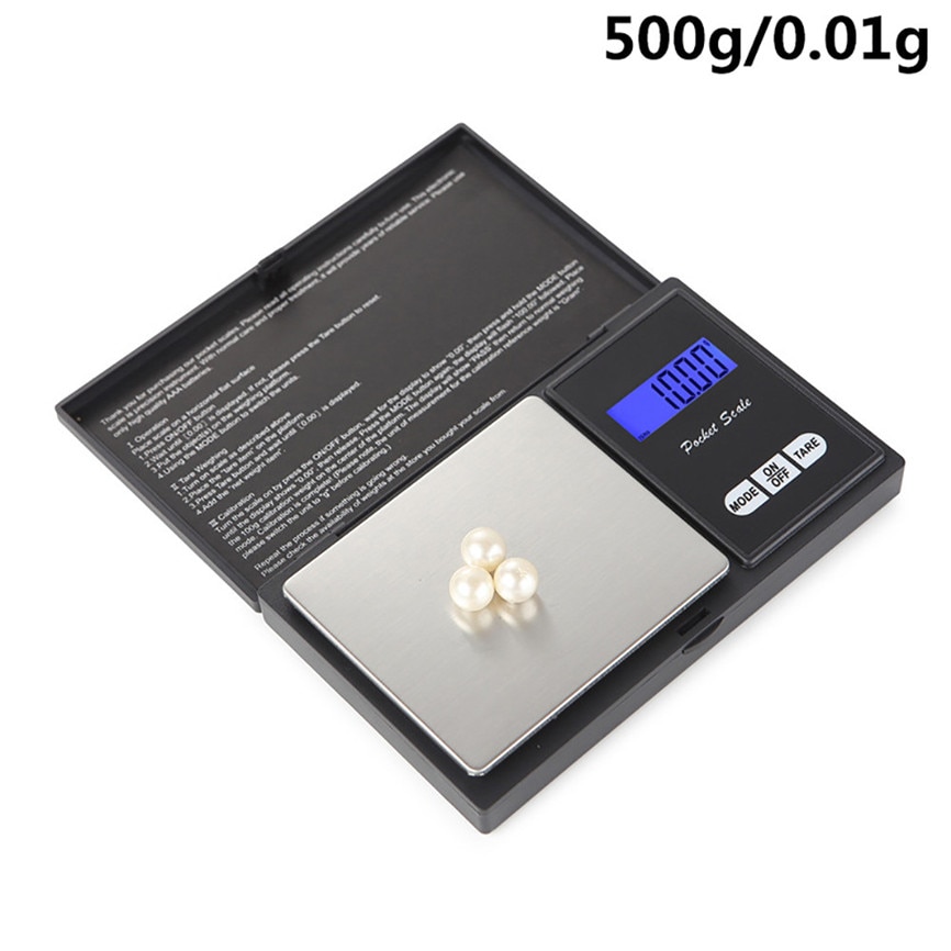 500g Digital Scale Precision Digital Scales for Gold Jewelry 0.01 Weight Electronic Scale AAA Batteries May#5