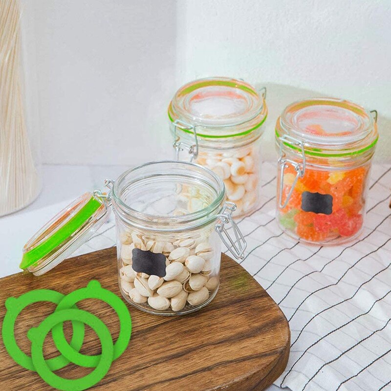 12 Pack Silicone Replacement Gasket, Airtight Rubber Seals Rings for Mason Jar Lids, Leak-Proof Canning Silicone