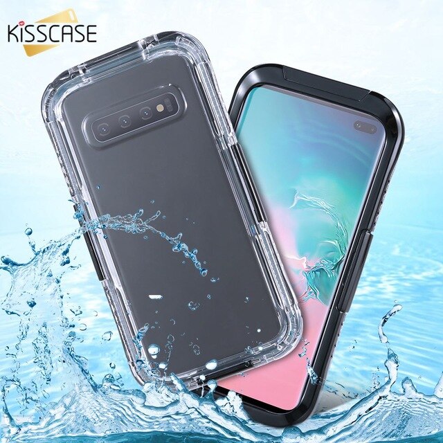 KISSCASE Shockproof Full Protective Phone Case For Samsung S10 Plus Waterproof Case For Samsung Galaxy S10 S10E Water Proof Bag