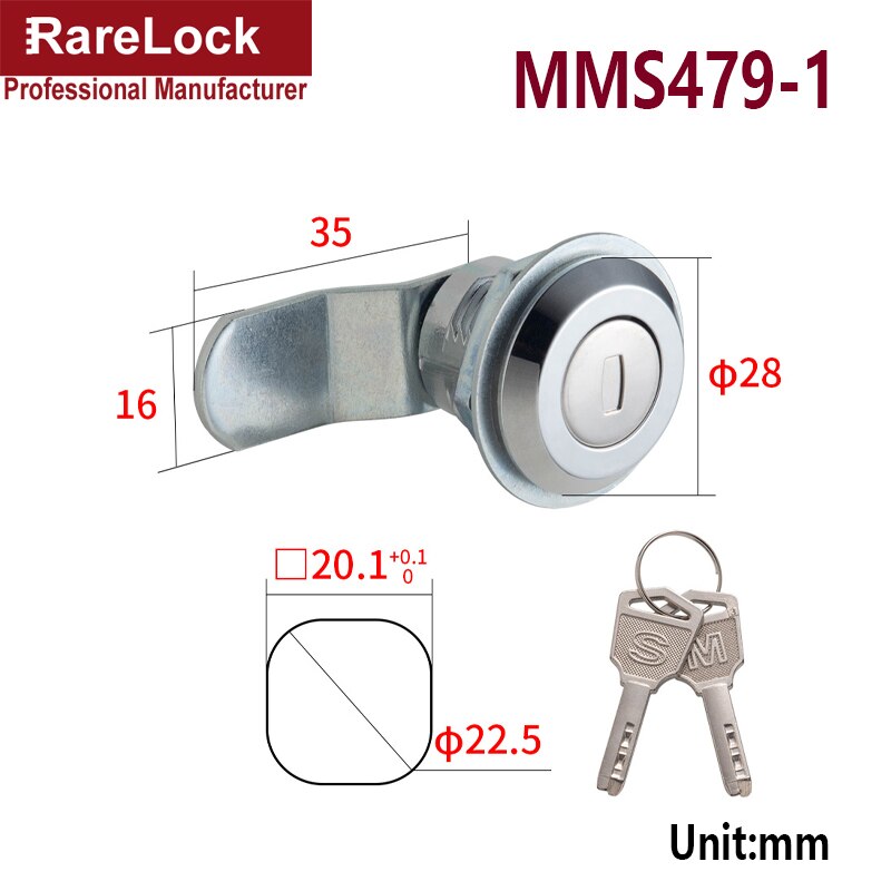Waterproof Cabinet Cam Lock for Box Cupboard Locker Yacht Car Bathroom Window Hardware DIY h: MMS479-1