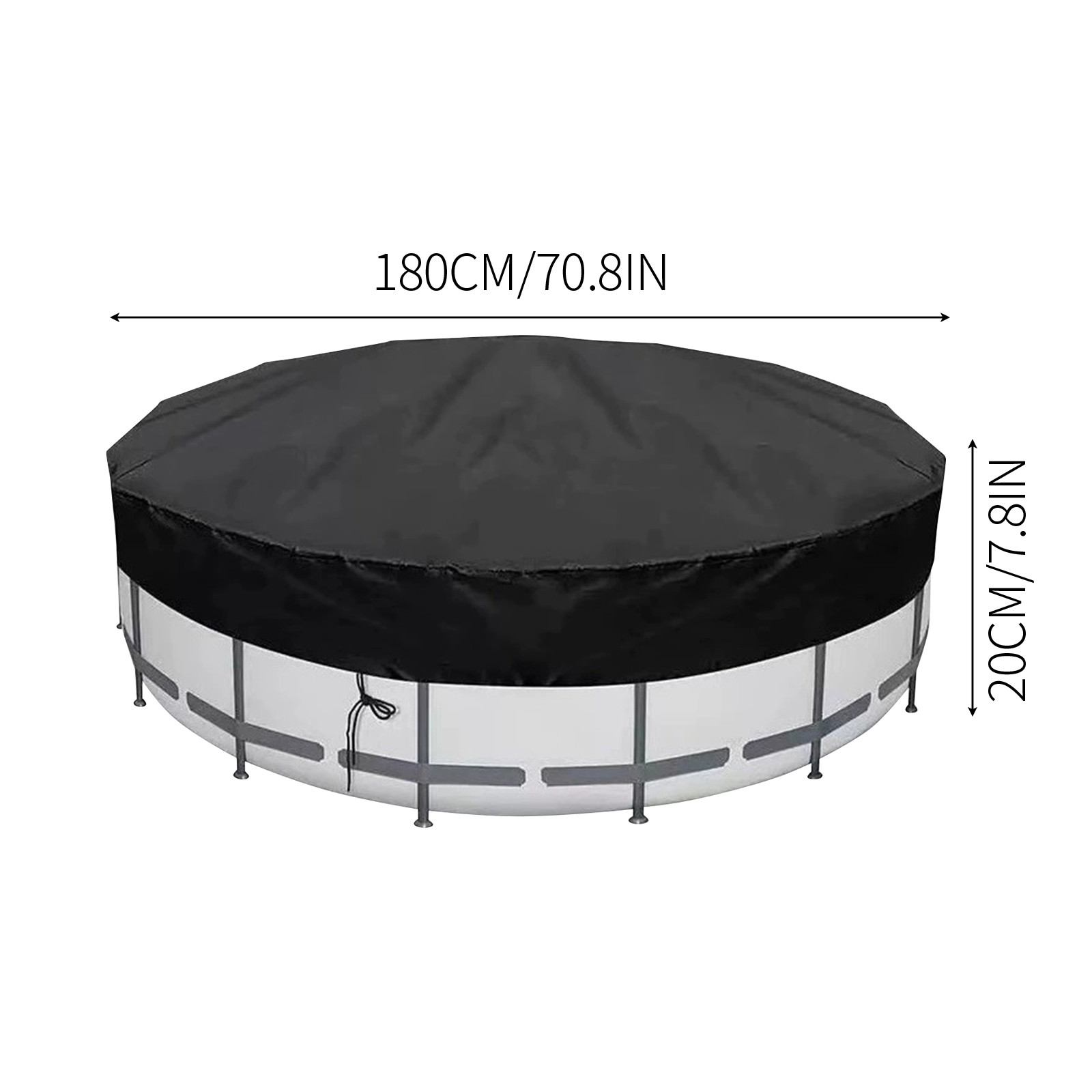 6ft Round Swimming Pool Covers For Above Ground Pools Tub Cover Solar Covers Heavy Duty Tear Resistant Pool Cover