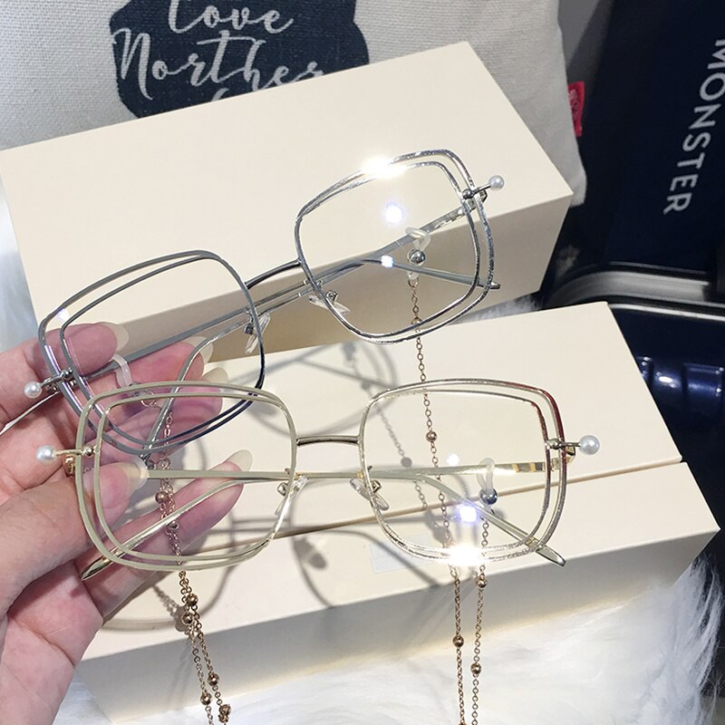 MS lunettes à la rétro pour femmes | Avec monture en verre, lunettes avec lunettes myopie, lunettes optiques super légères pour femmes, nouvelles lunettes