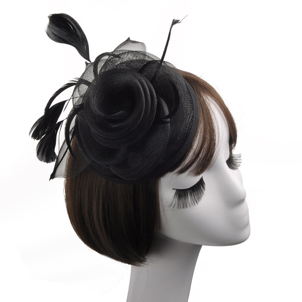 Chapeau de mariée en dentelle, couvre-chef de mariée, fleur, visage, voile de cage à oiseaux, accessoires de mariage fascinants pour femmes