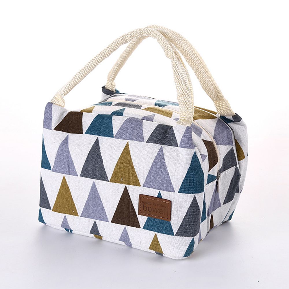 Tragbare Isolierte Leinwand Kasten Tote Tasche Thermische Kühler Lebensmittel Mittagessen Taschen Lunchbox Picknick Lebensmittel Tasche Für Frauen freundlicher Männer