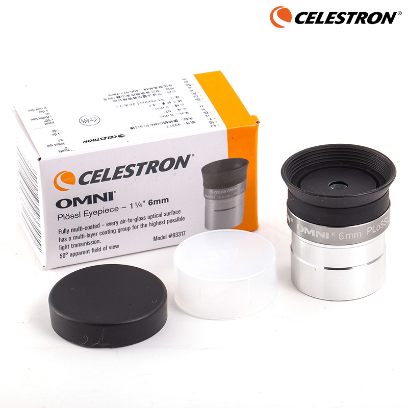 Celestron Omni 4mm 6mm 9mm 12mm 15mm 32mm 40mm y 2x ocular y lente Barlow telescopio astronómico de Metal totalmente multicapa: Azul