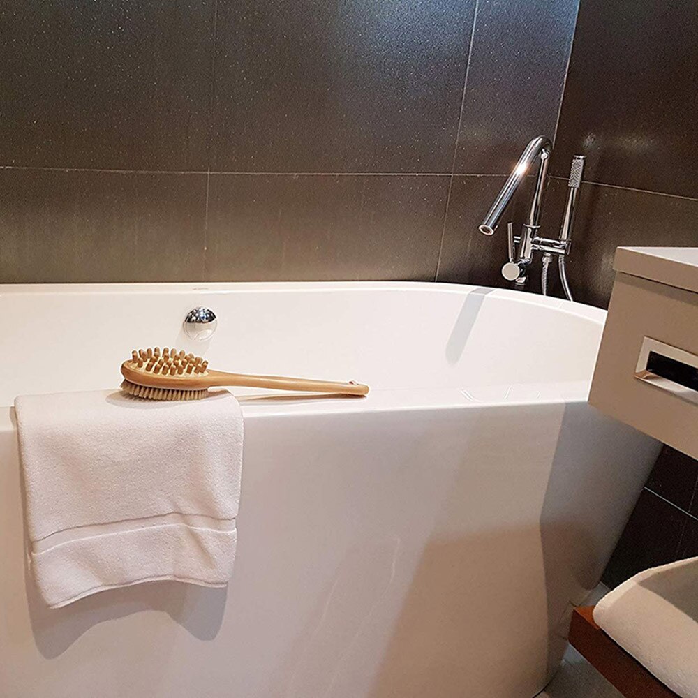 Natuurlijke Lange Hout Houten Body Borstel Massager Bad Douche Terug Spa Scrubber Natuurlijke Hout Bad Body Borstel Schoonmaak Tool #41