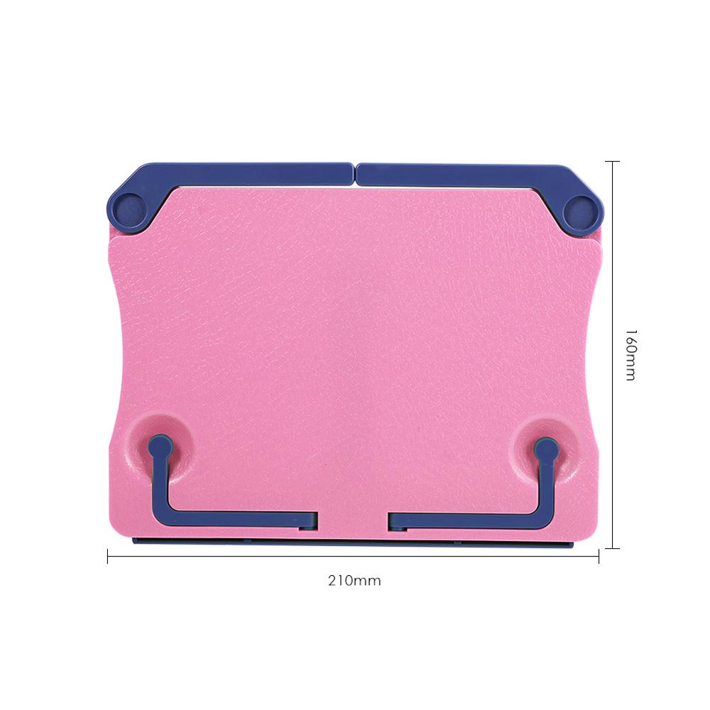 Portable Reading Stand Books Document Recipe Shelf Folding Cookbook Tablet Holder Organizer Rest Rack Office School Supplies: Pink